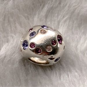 Authentic Chamilia Sterling & Multi Colored Swarovski Charm